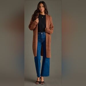 Panache Long Cardigan Brown